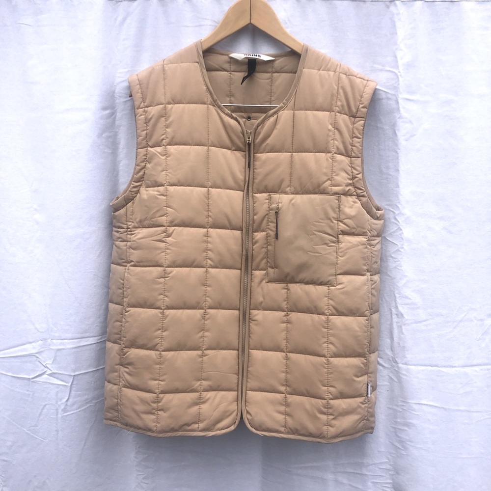 Rains Giron women’s tan puffy liner vest